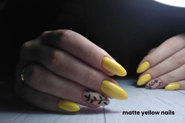 Matte Yellow Nails – The Trend Setters