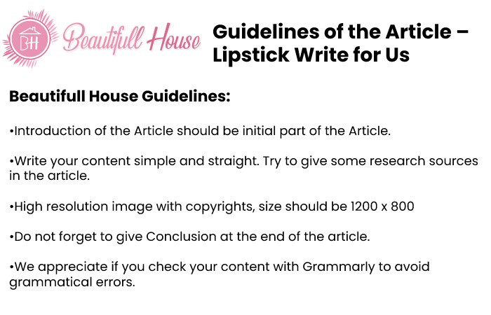 Guidelines for the article Beautifullhouse